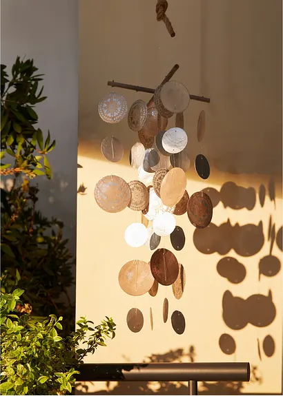bonprix Wunderschönes Capiz-Windspiel - braun - Wohnen & Garten Kostenloser Versand international