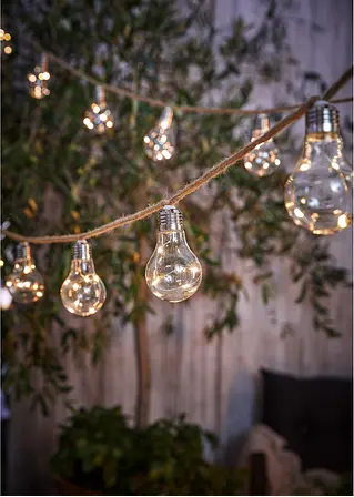 bonprix Stimmungsvolle Dekoration - LED-Solar-Lichterkette mit 10 Glühbirnen Speichern exportieren