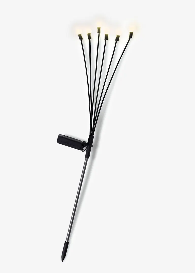 bonprix Solar Gartenstecker mit gemütlicher Beleuchtung - schwarz zollfrei