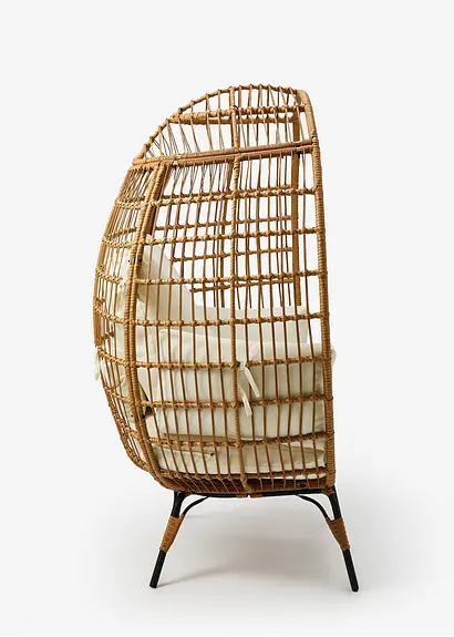 bonprix Stylische Sitzgelegenheit aus Rattan - beige Verkauf