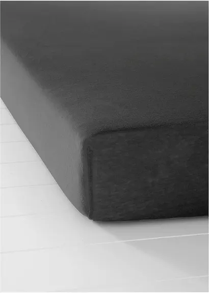 bonprix Perfekte Passform: Jersey Spannbettlaken - schwarz Hotsell